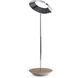 Royyo 17.4 inch 11.00 watt Chrome with Oiled Walnut Desk Lamp Portable Light